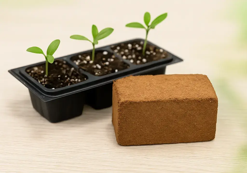 Premium coco peat block for export farming | VM Global Impex